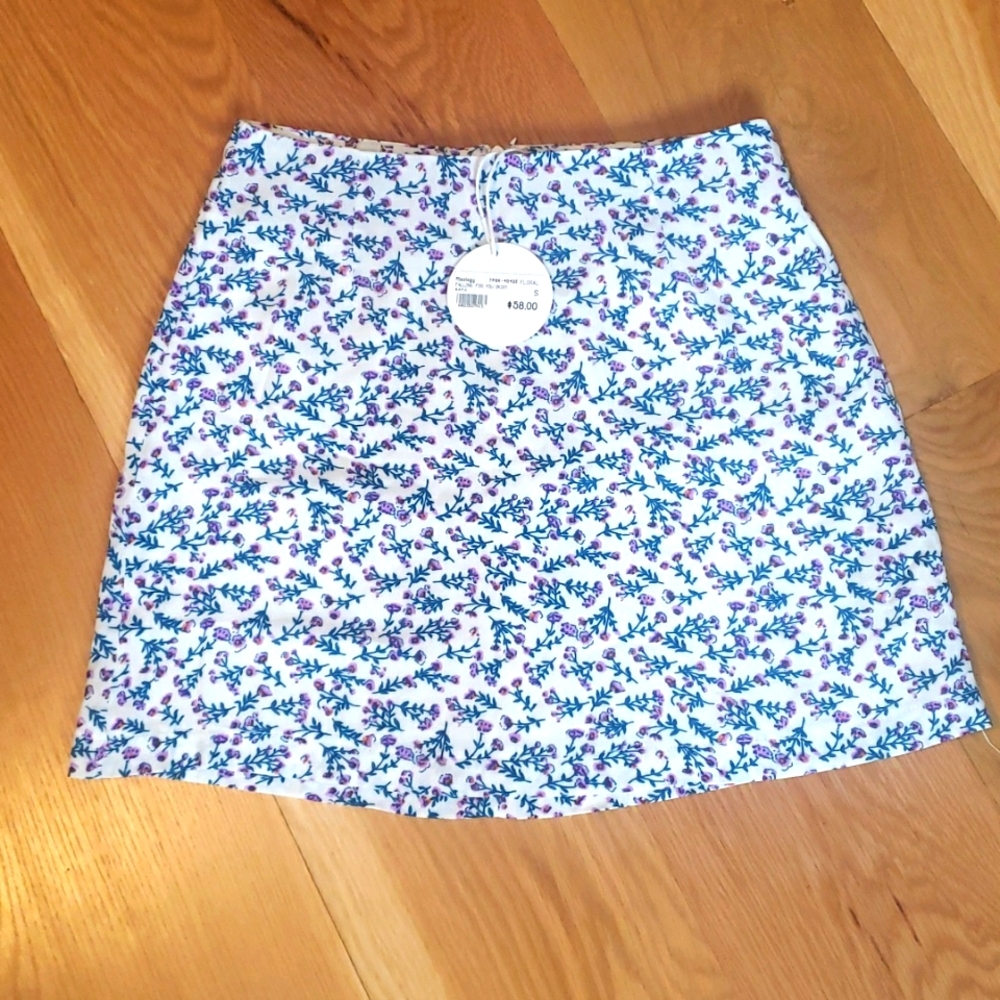 W.A.P.G. Floral Mini Skirt